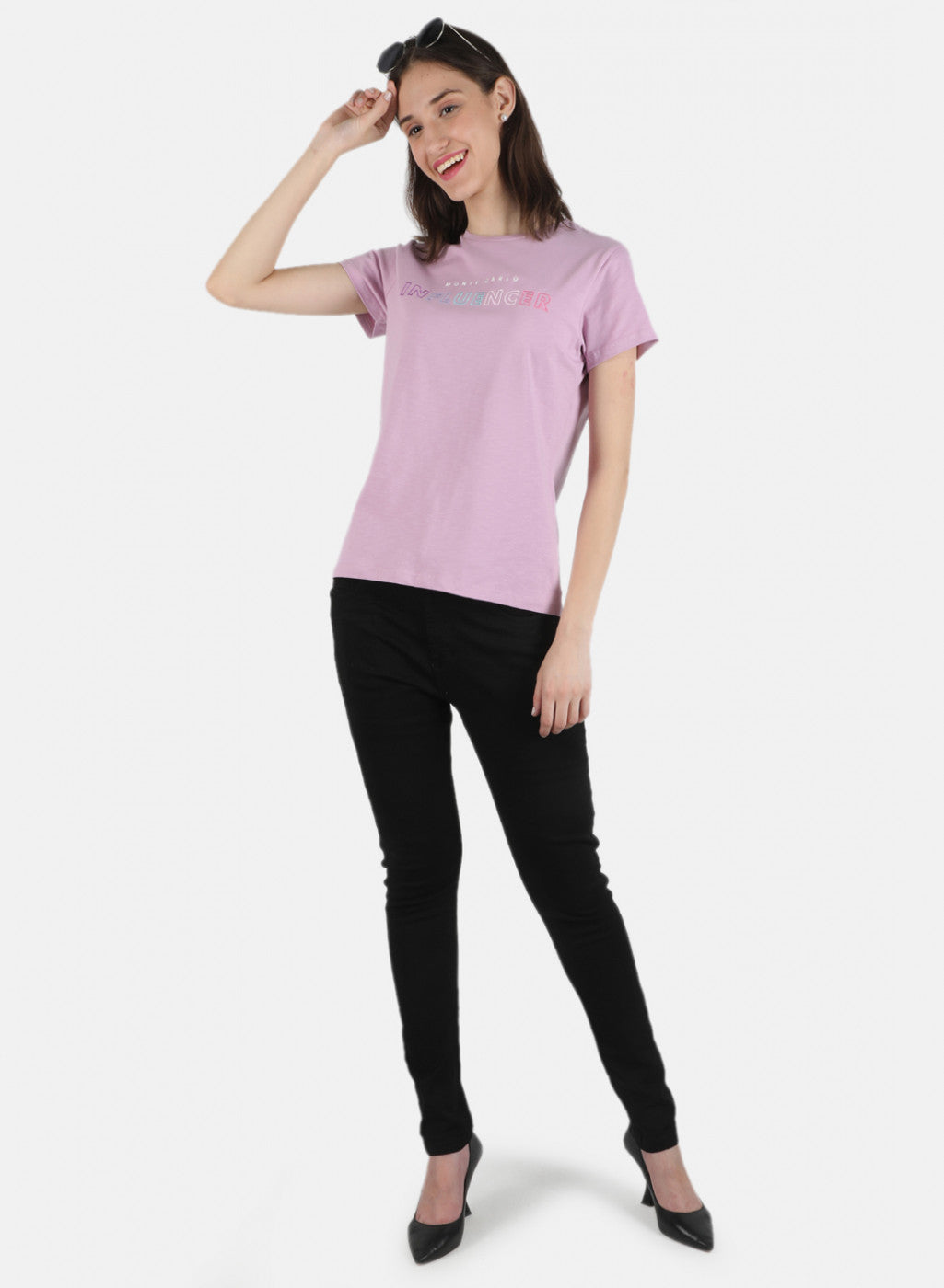 Women Purple Embroidered Top