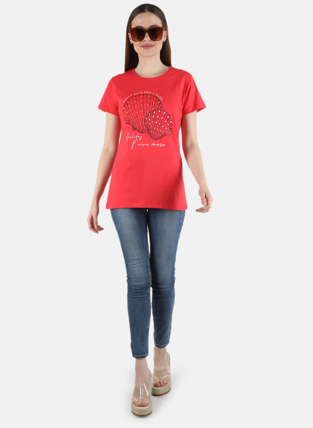 Women Pink & Mustard Printed 2 Pc Top Set