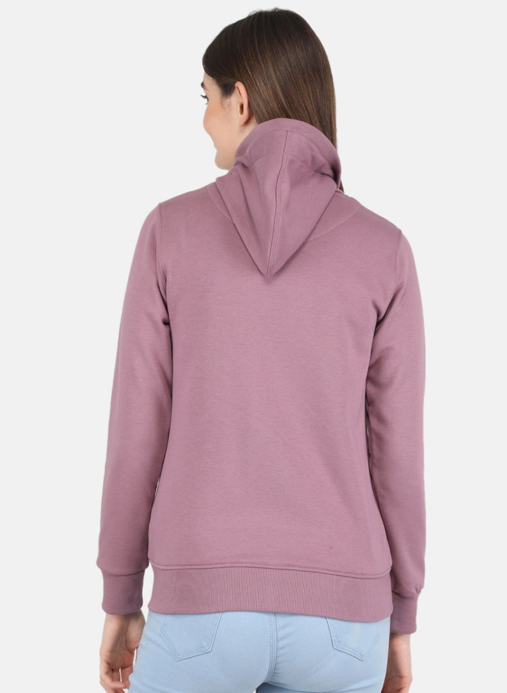 Women Purple Solid Sweatshirt