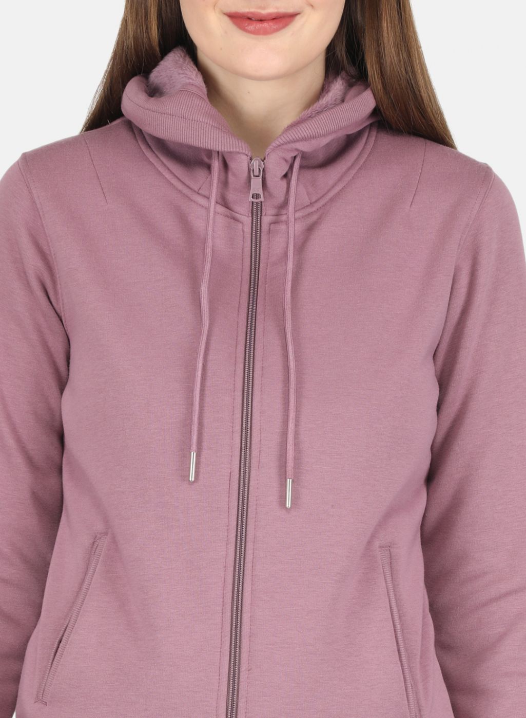 Women Purple Solid Sweatshirt