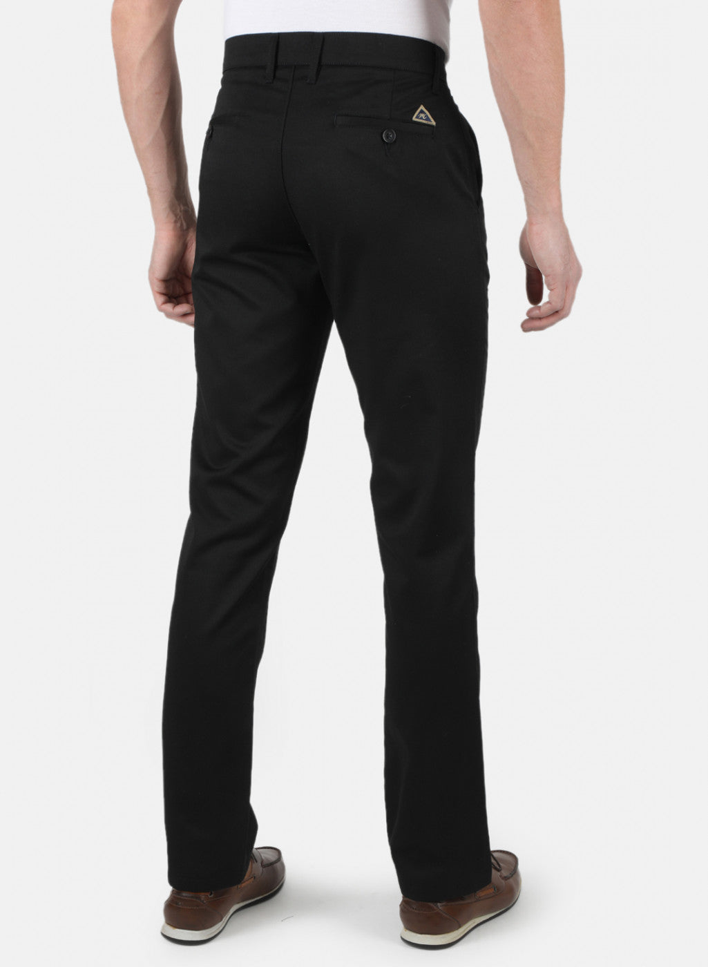 Men Black Regular Fit Trouser