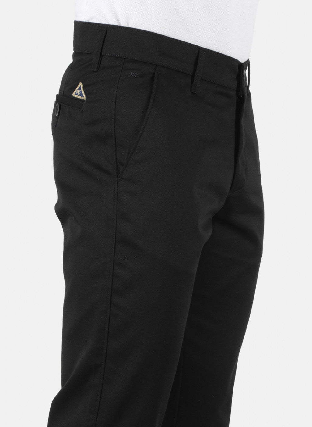 Men Black Regular Fit Trouser