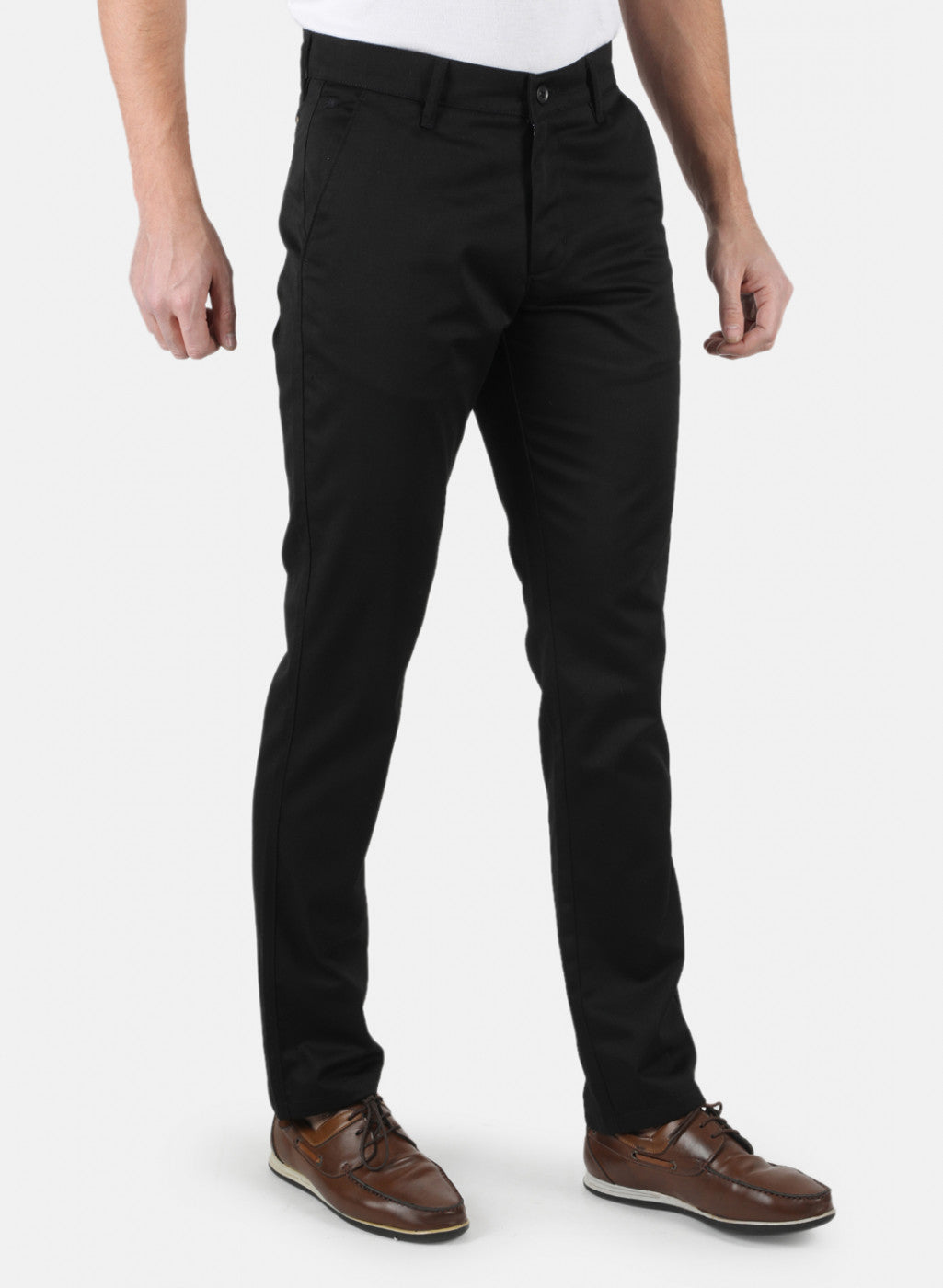 Men Black Regular Fit Trouser