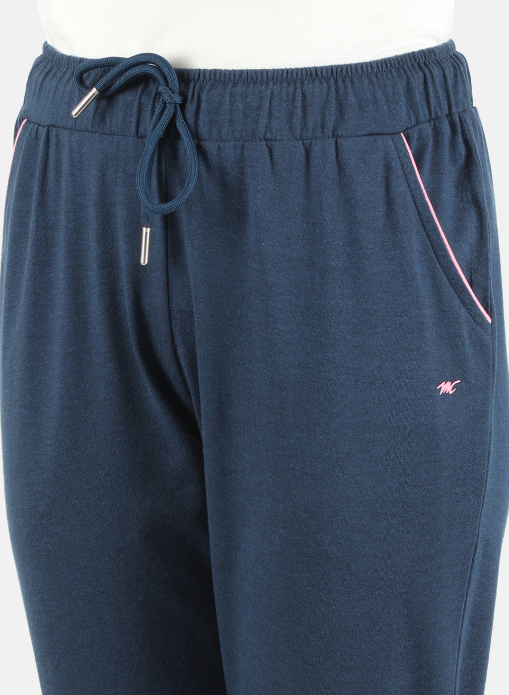 Women Blue Plain Capri