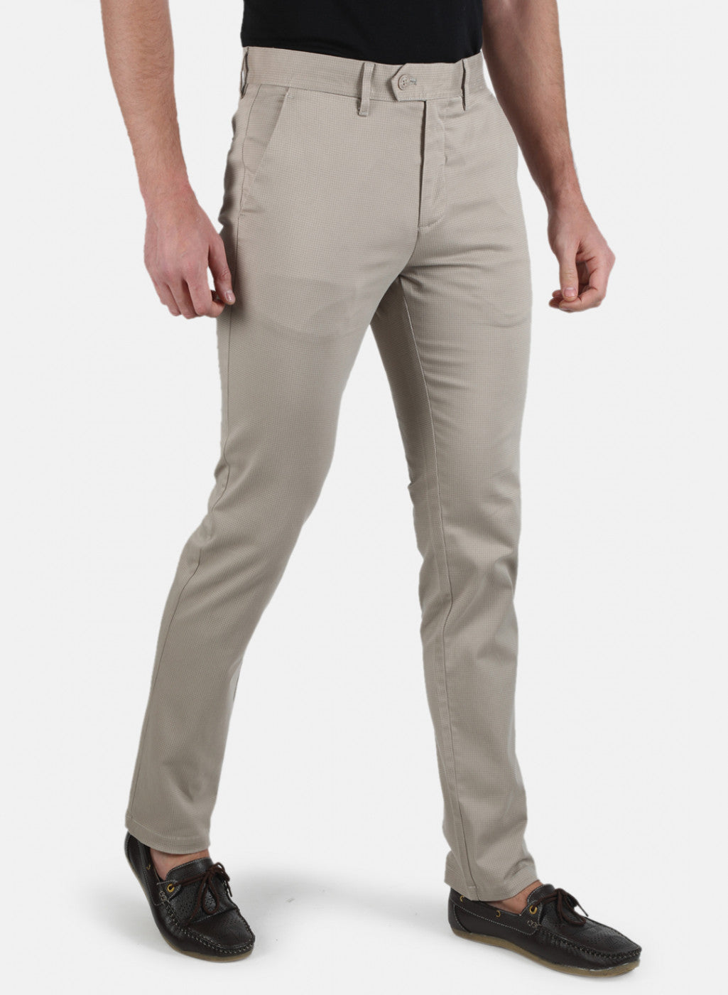 Men Grey Smart Fit Trouser