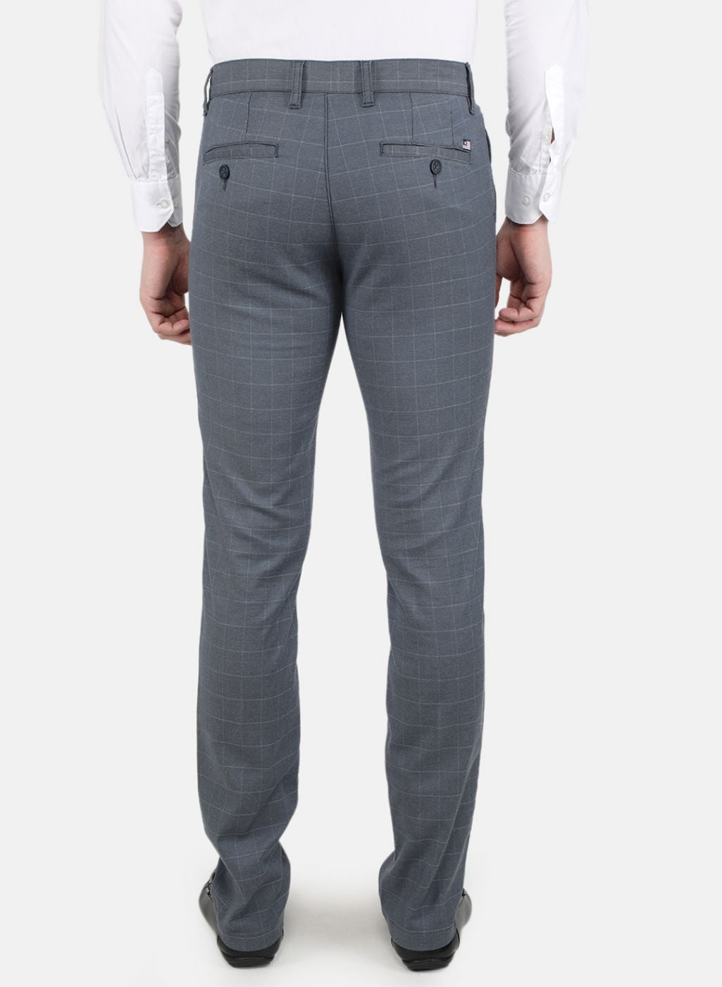 Men Blue Smart Fit Trouser
