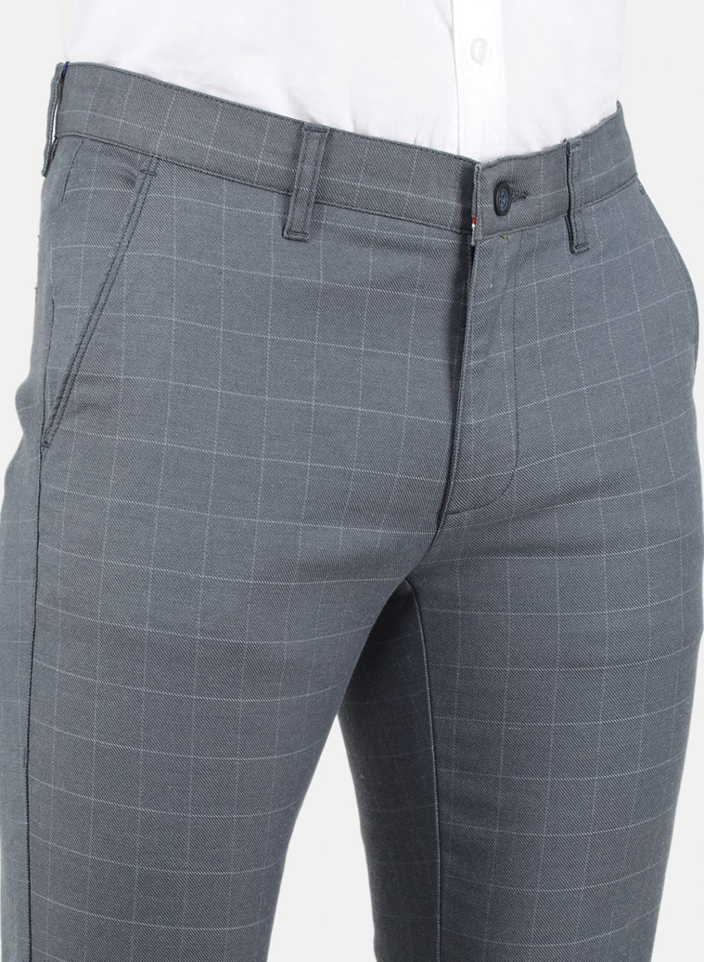 Men Blue Smart Fit Trouser