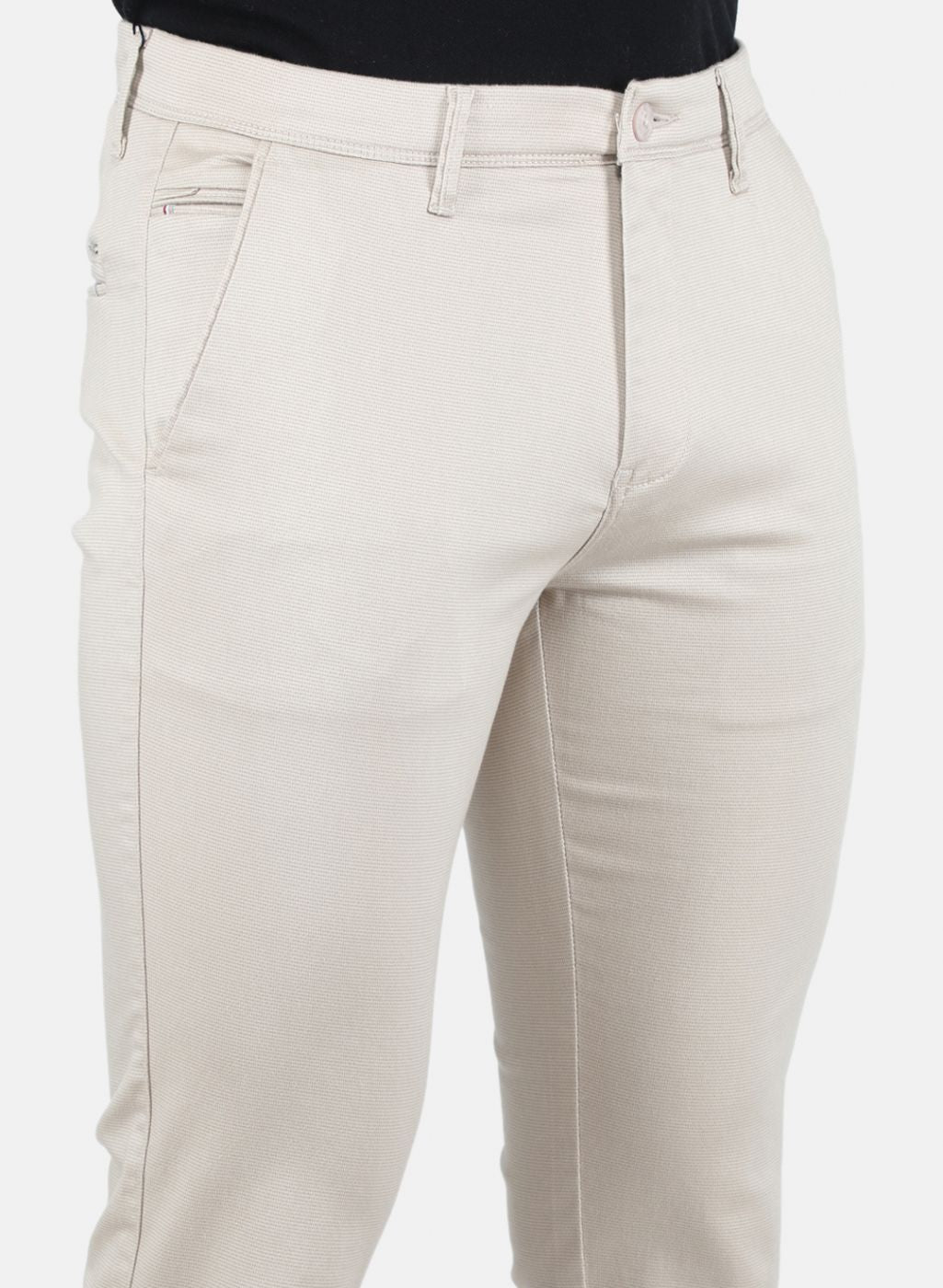 Men Beige Smart Fit Trouser