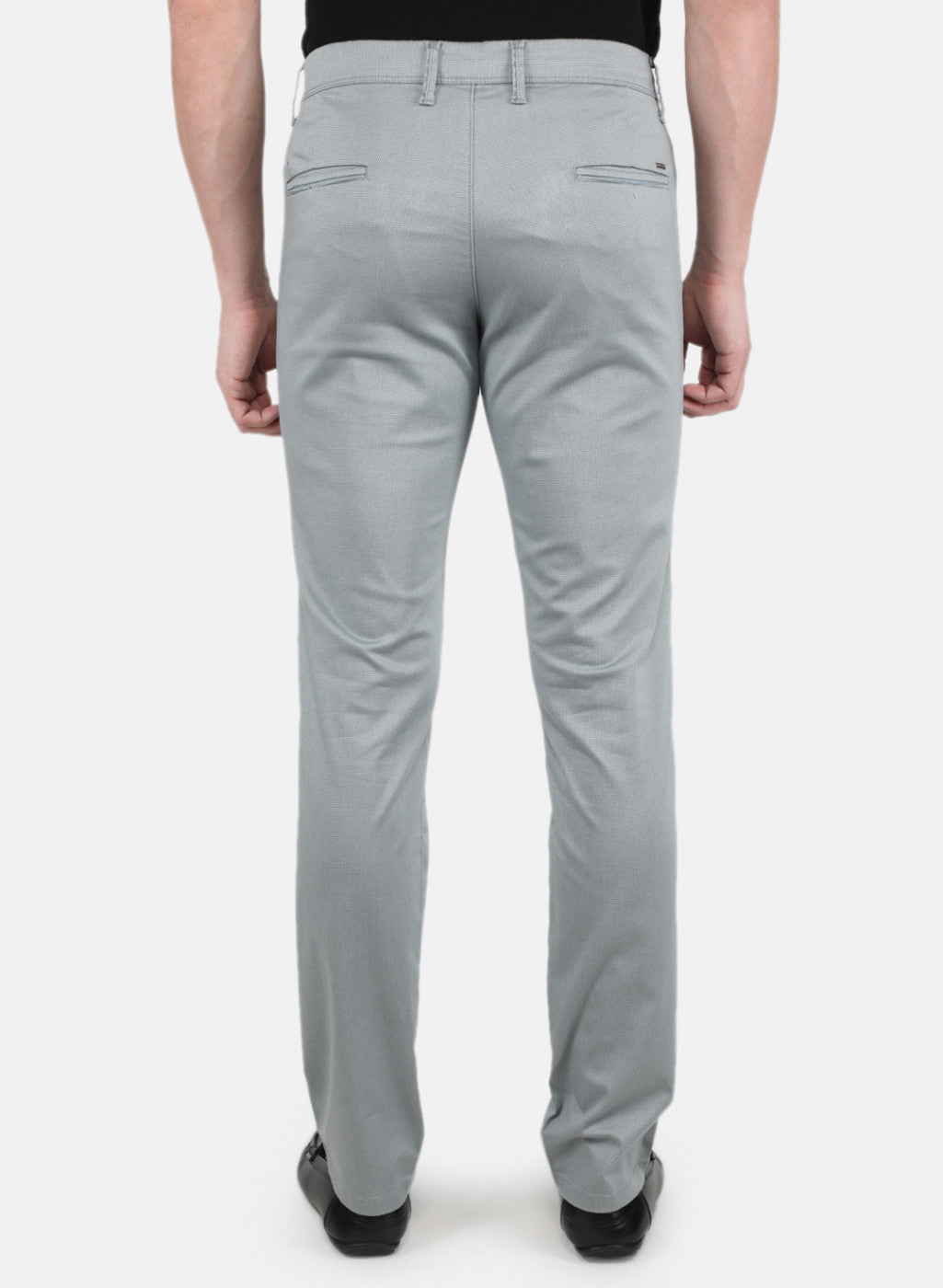 Men Light Blue Smart Fit Trouser