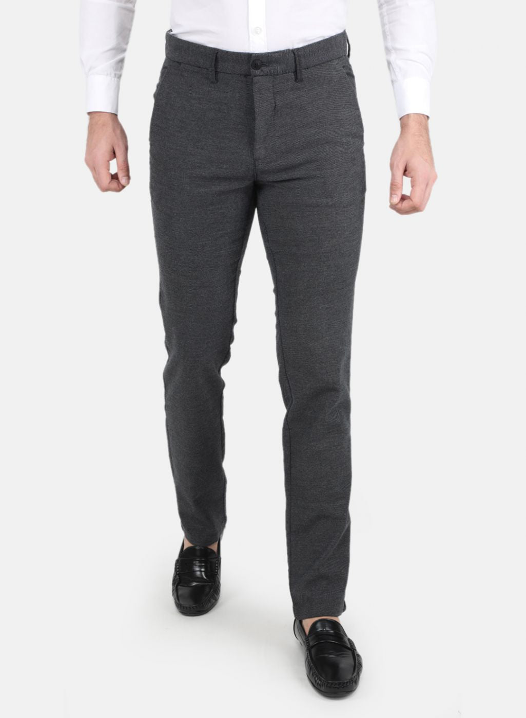Men Black Smart Fit Trouser