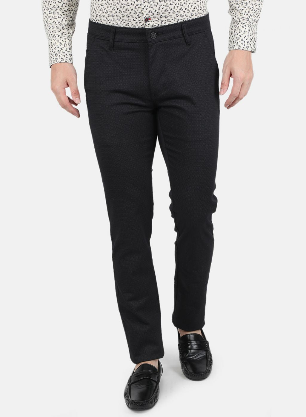 Men Black Smart Fit Trouser