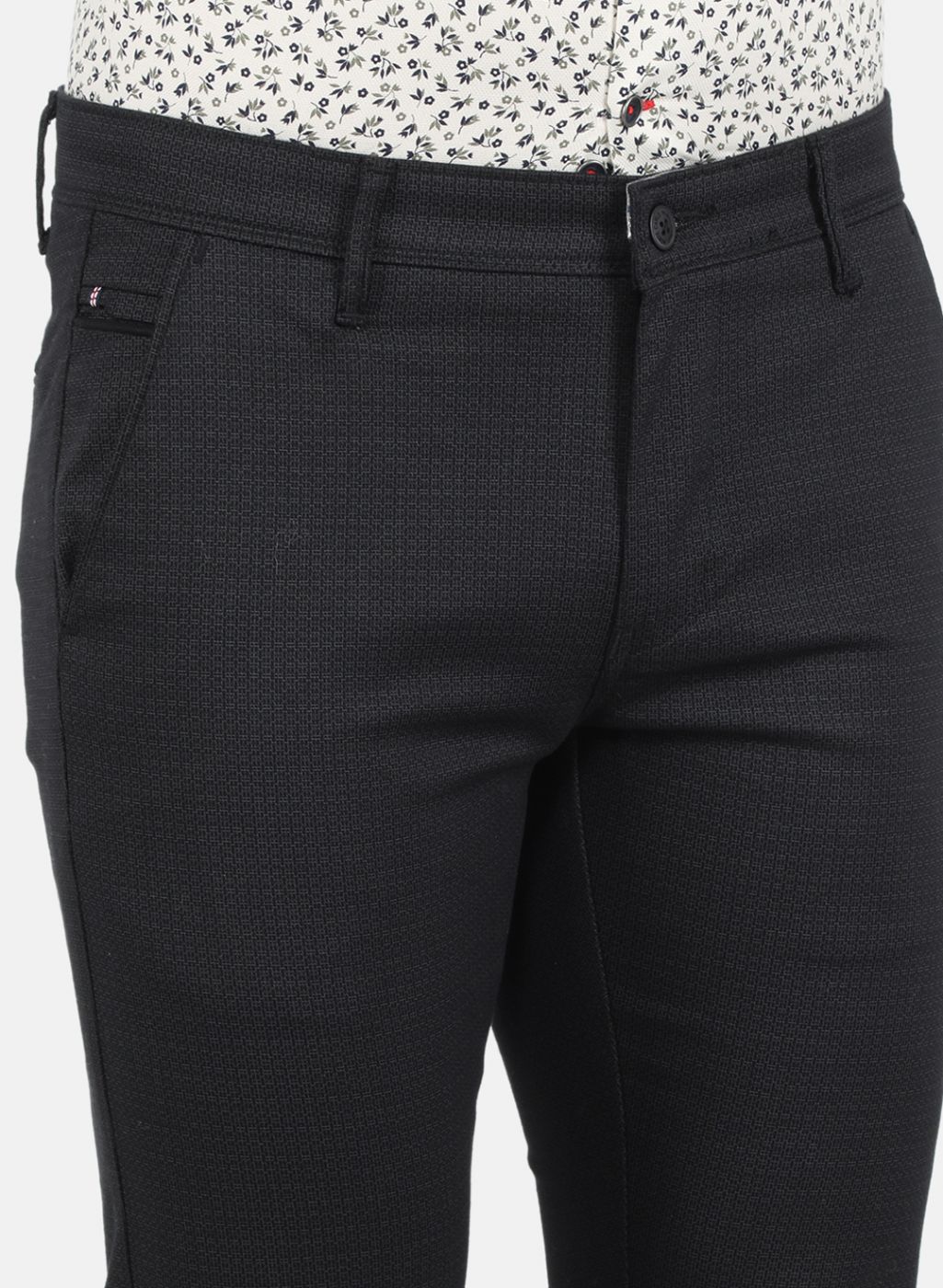 Men Black Smart Fit Trouser