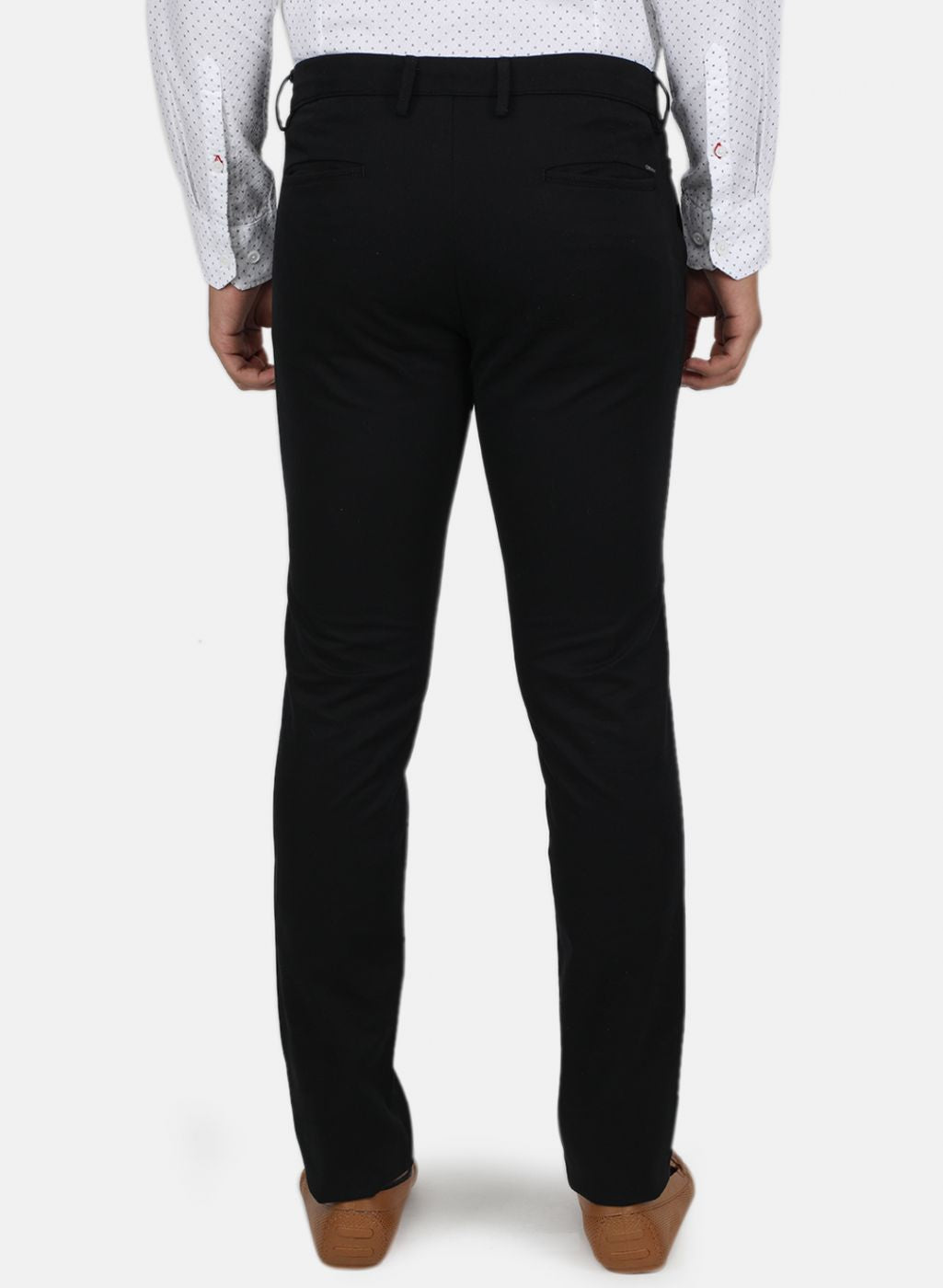 Men Black Slim Fit Trouser