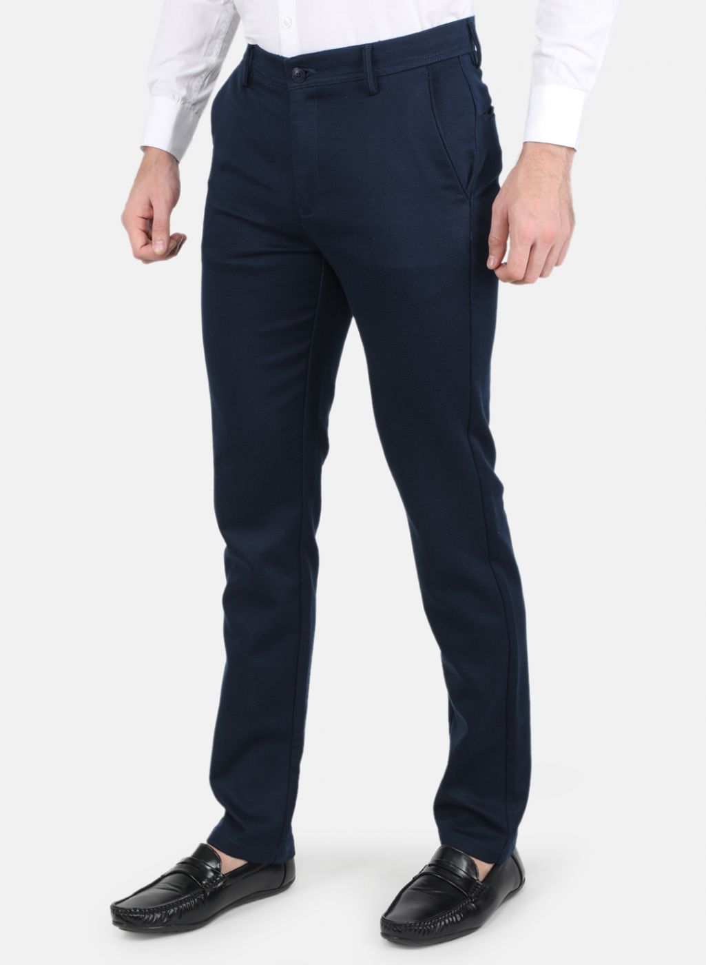 Men Blue Slim Fit Trouser