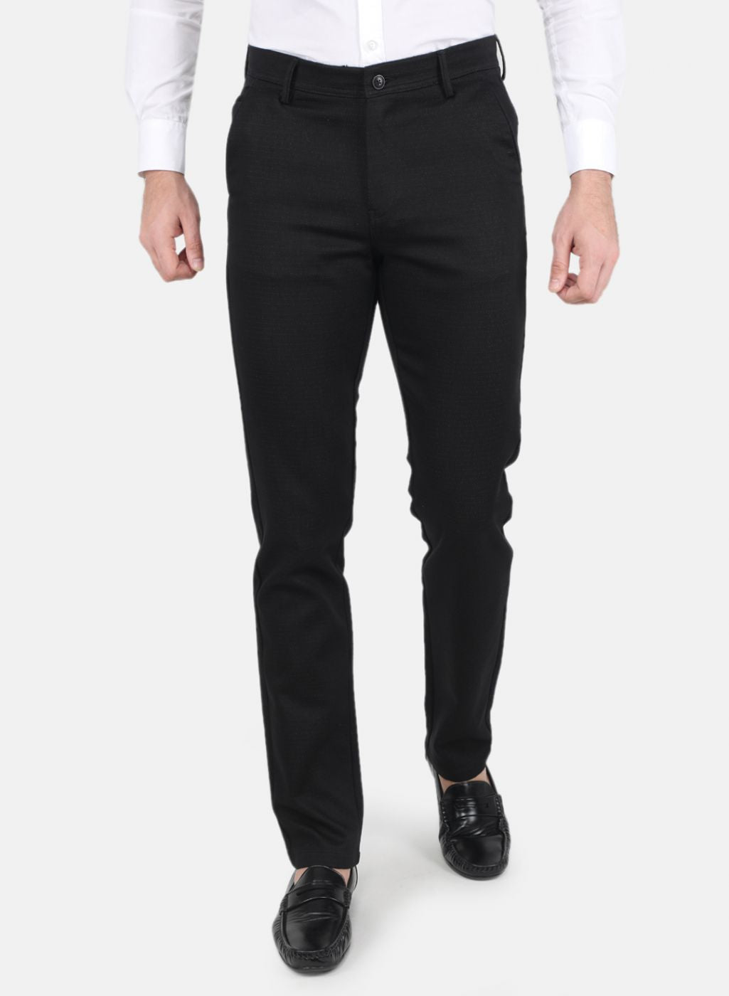 Buy Men Black Slim Fit Trouser Online in India Monte Carlo