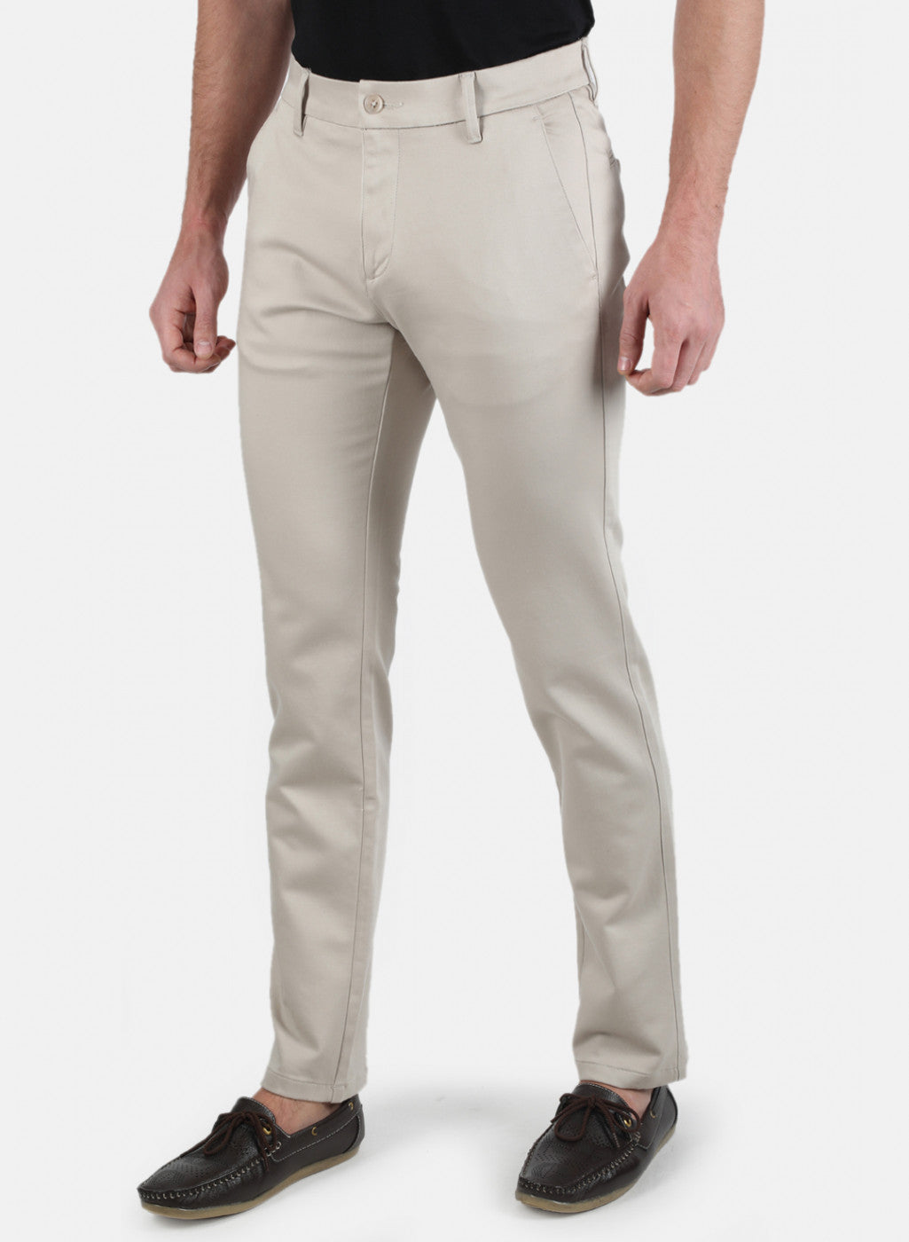 Men Grey Regular Fit Trouser