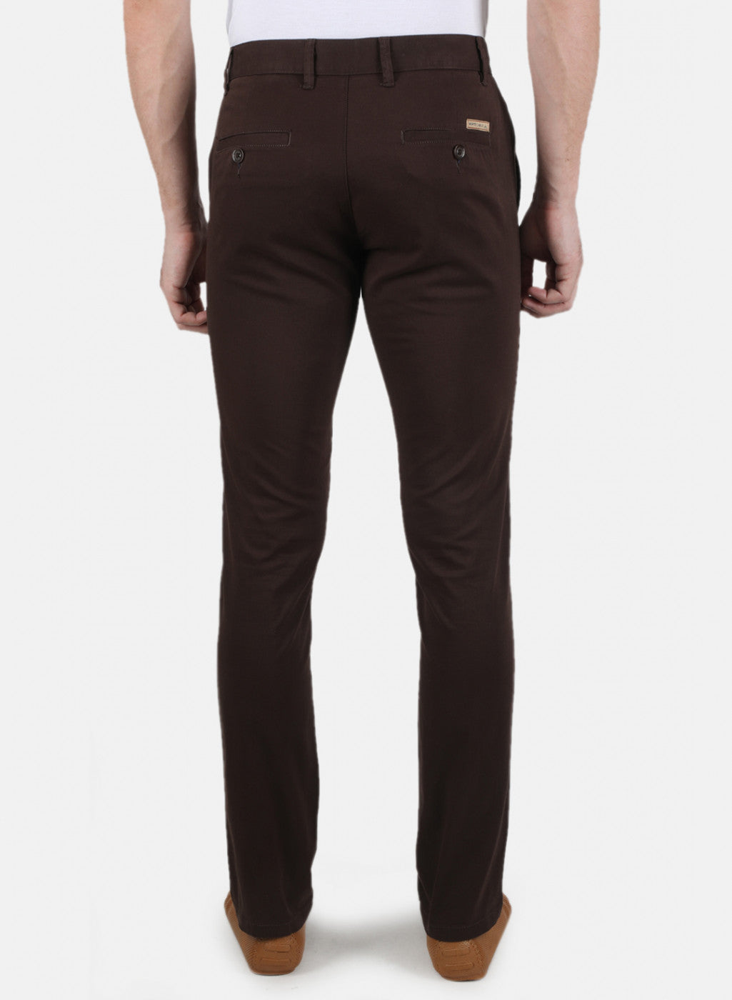 Men Brown Smart Fit Trouser