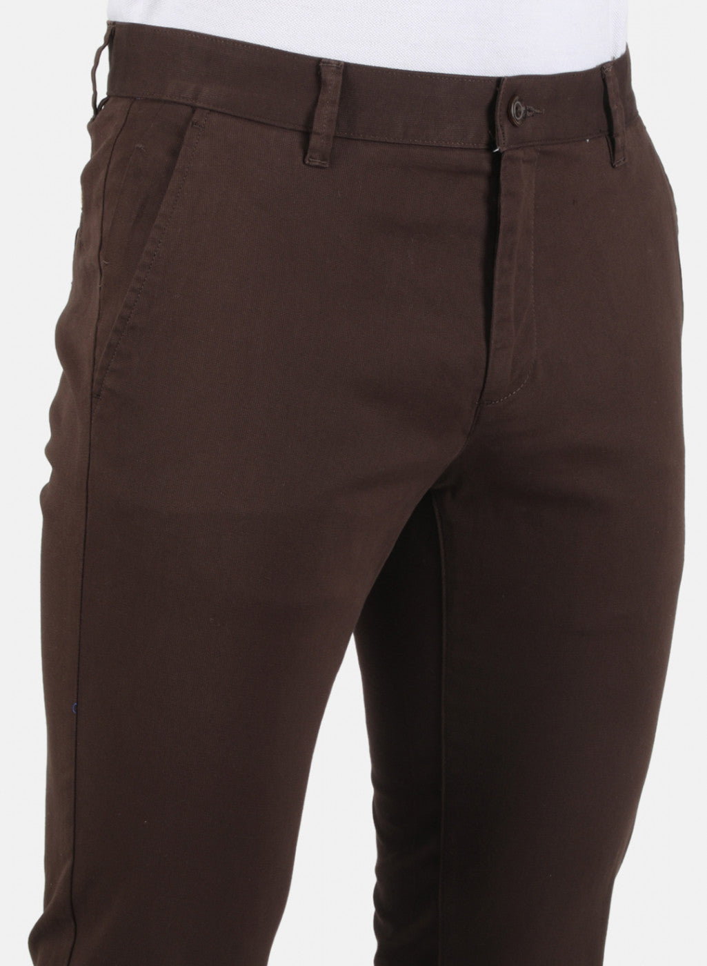 Men Brown Smart Fit Trouser