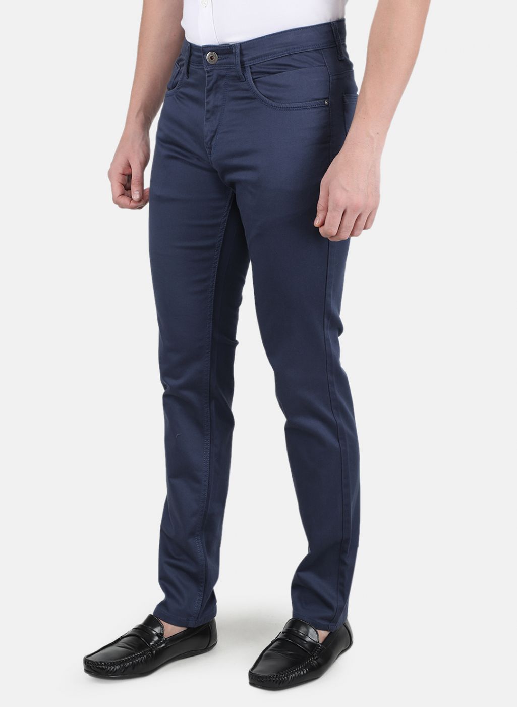 Men Blue Smart Fit Trouser