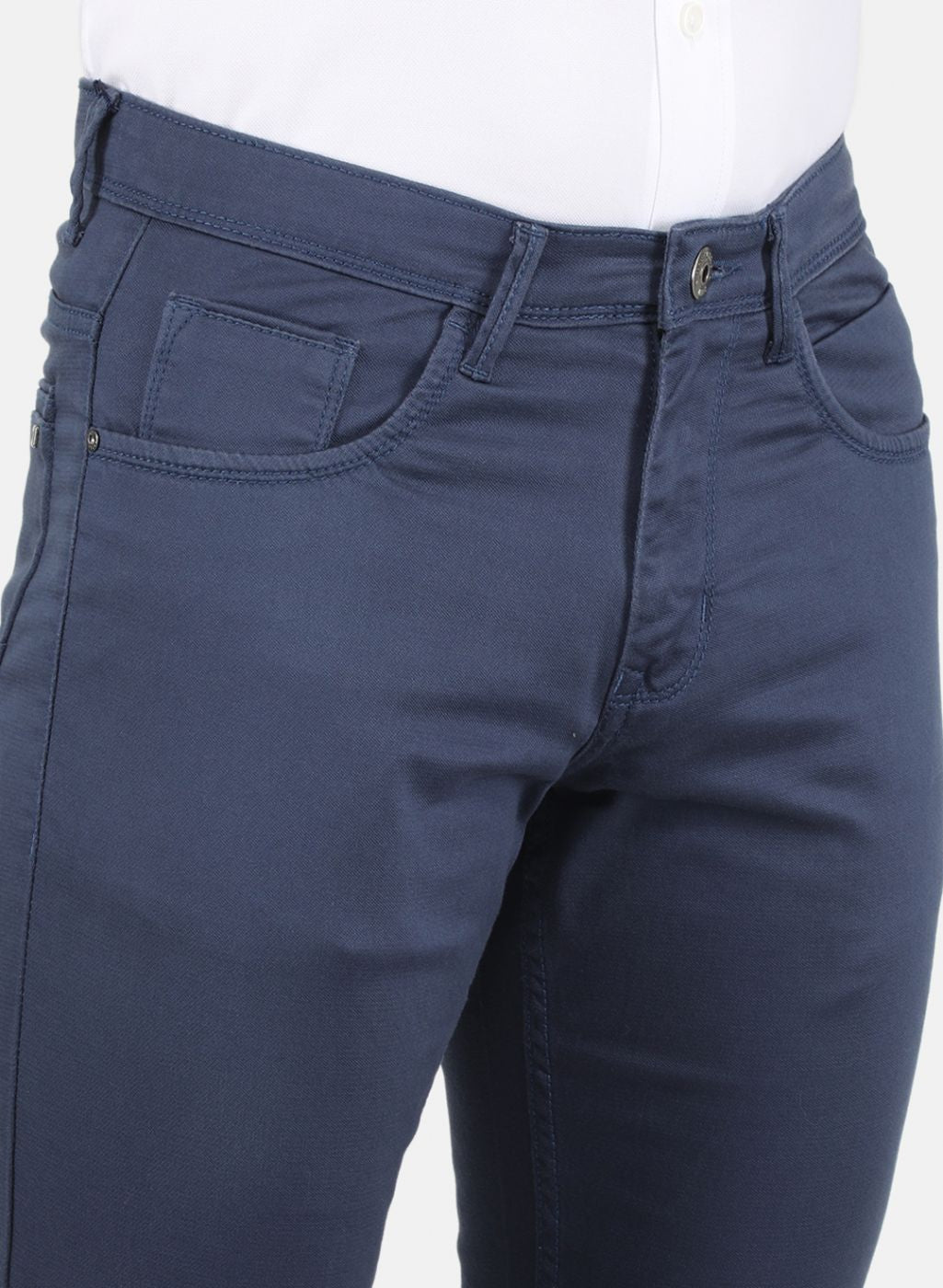 Men Blue Smart Fit Trouser