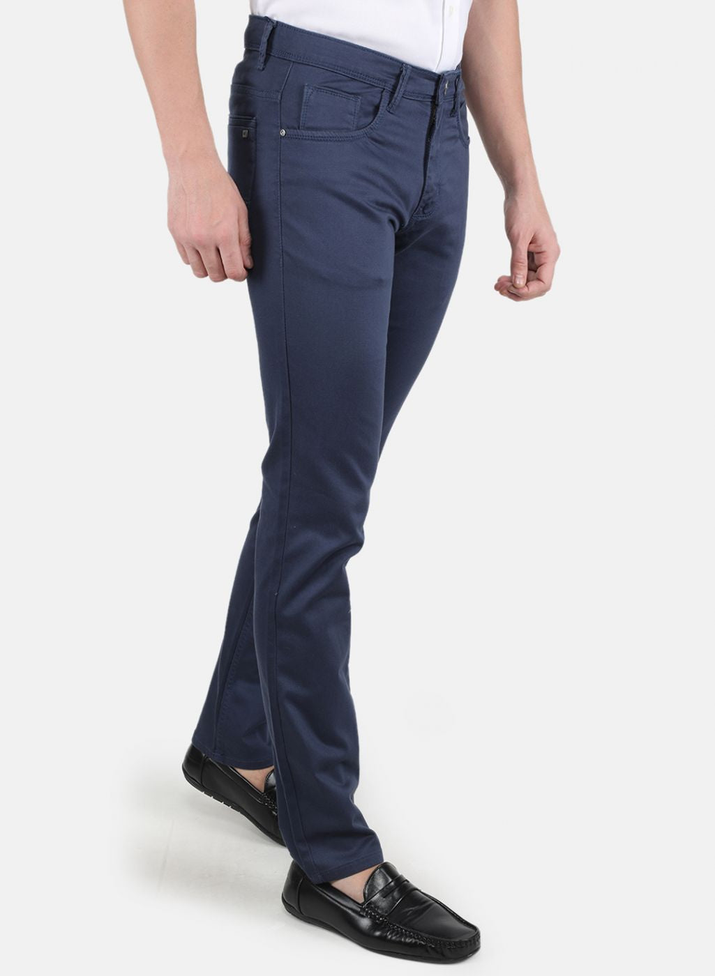 Men Blue Smart Fit Trouser