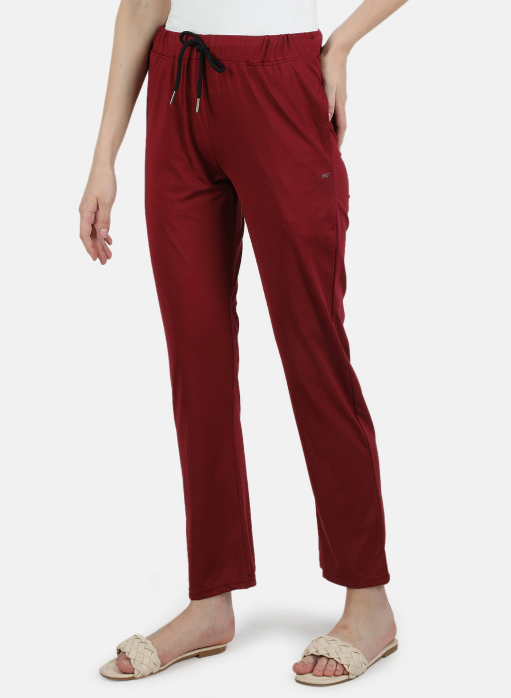Women Maroon Regular Fit Lower