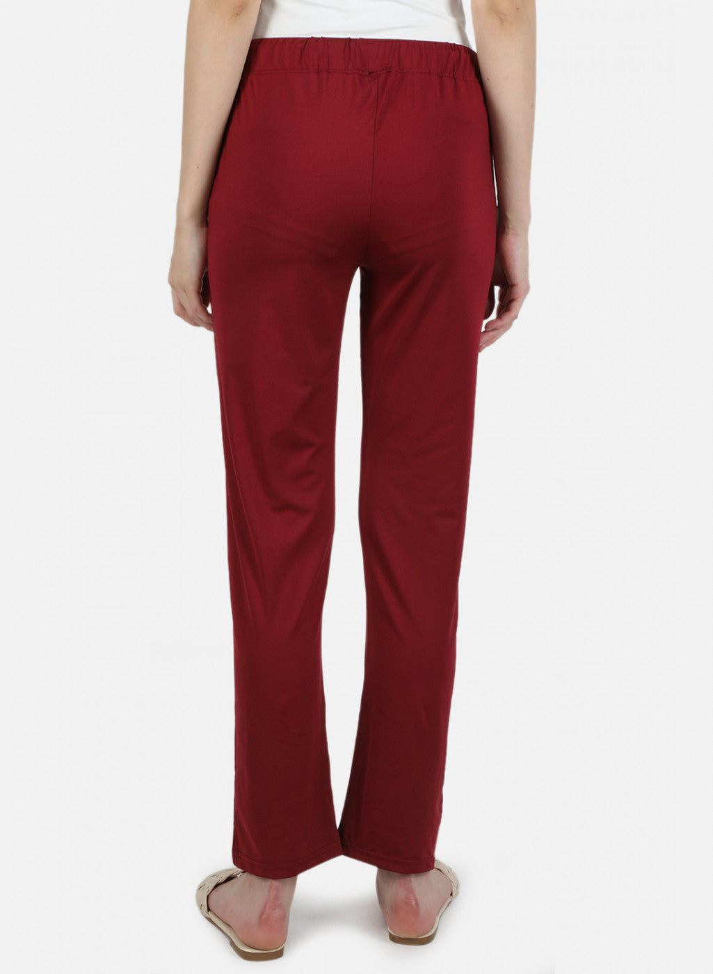 Women Maroon Regular Fit Lower