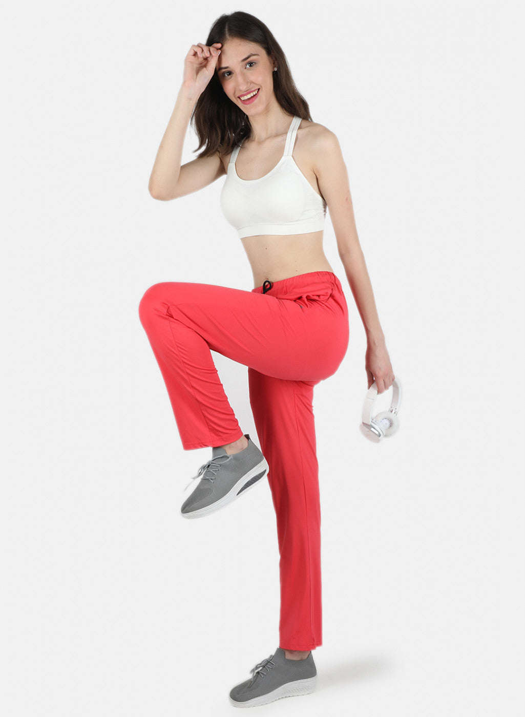 Women Pink Plain Lower