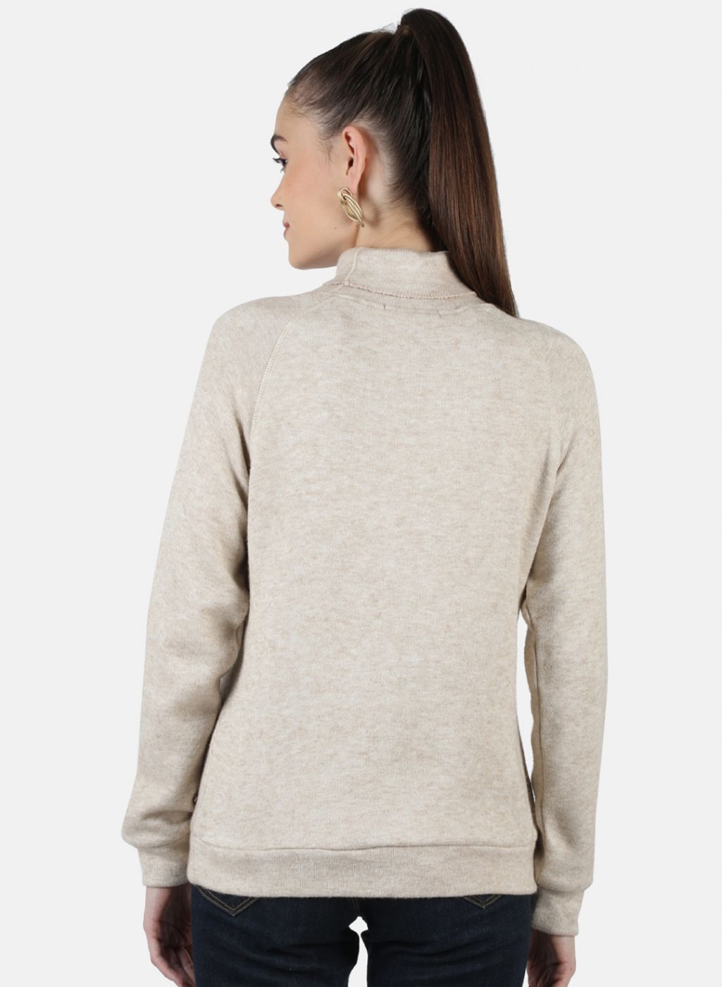 Women Beige Self Design Sceavy