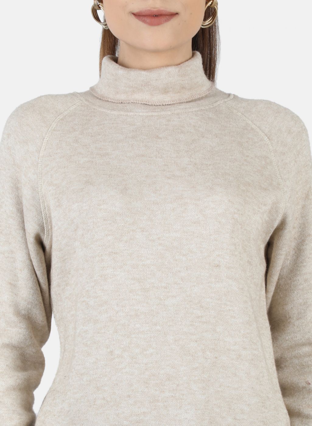 Women Beige Self Design Sceavy