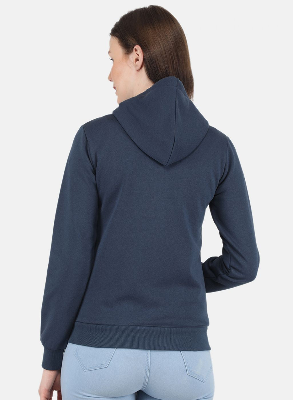 Women Grey Embroidered Sweatshirt