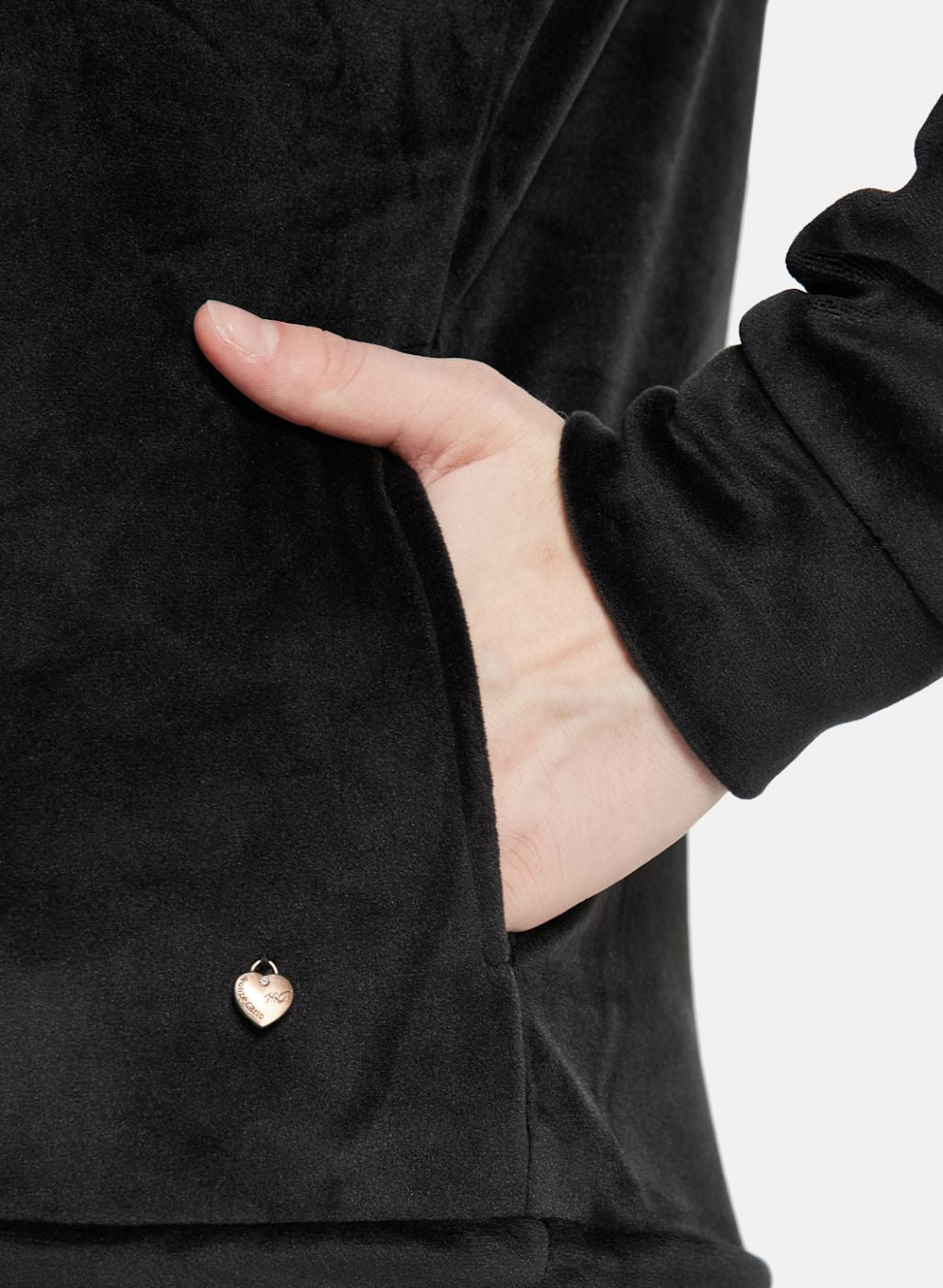 Women Black Solid Sweatshirt