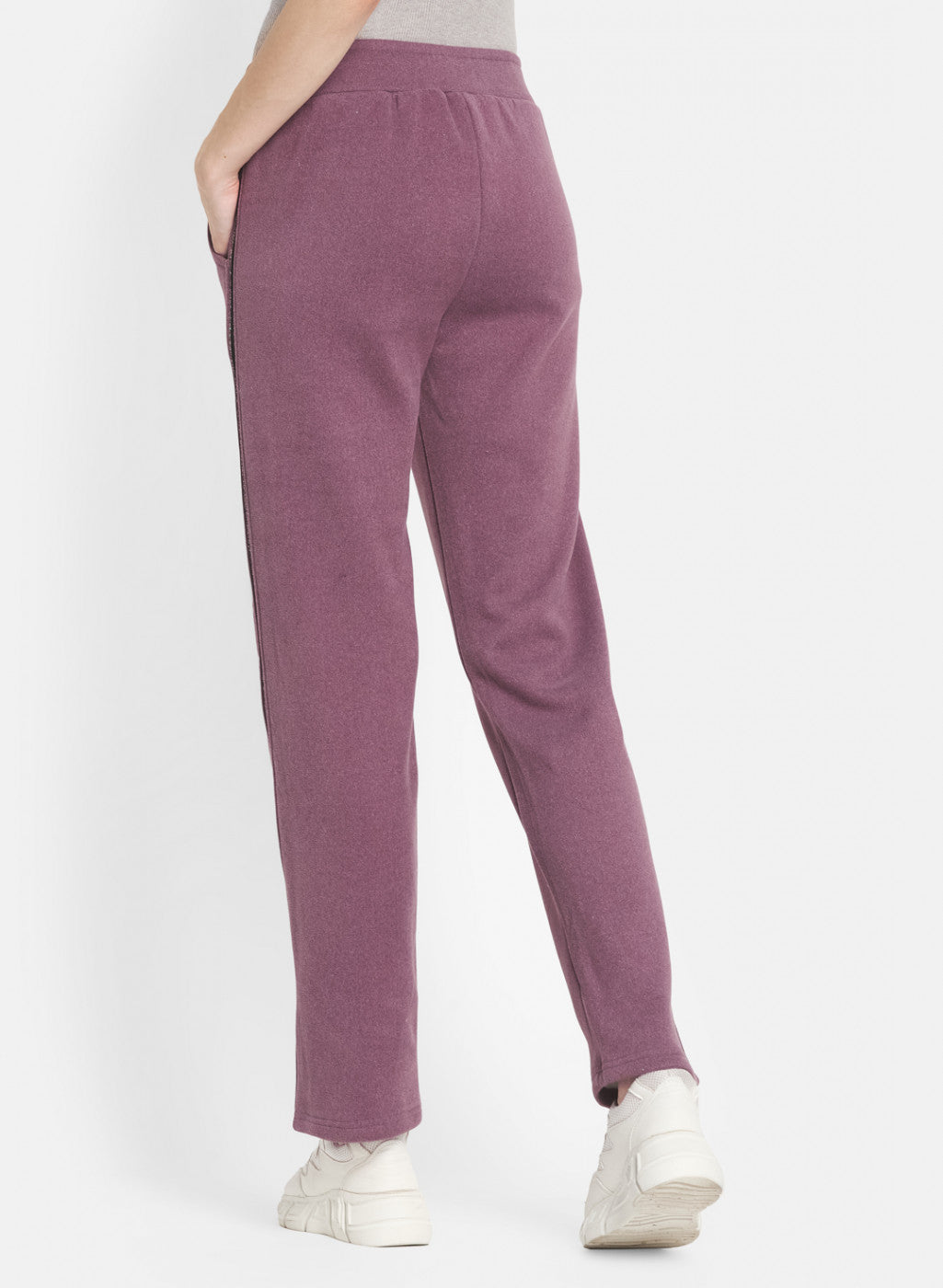 Women Purple Regular Fit Winter Lower