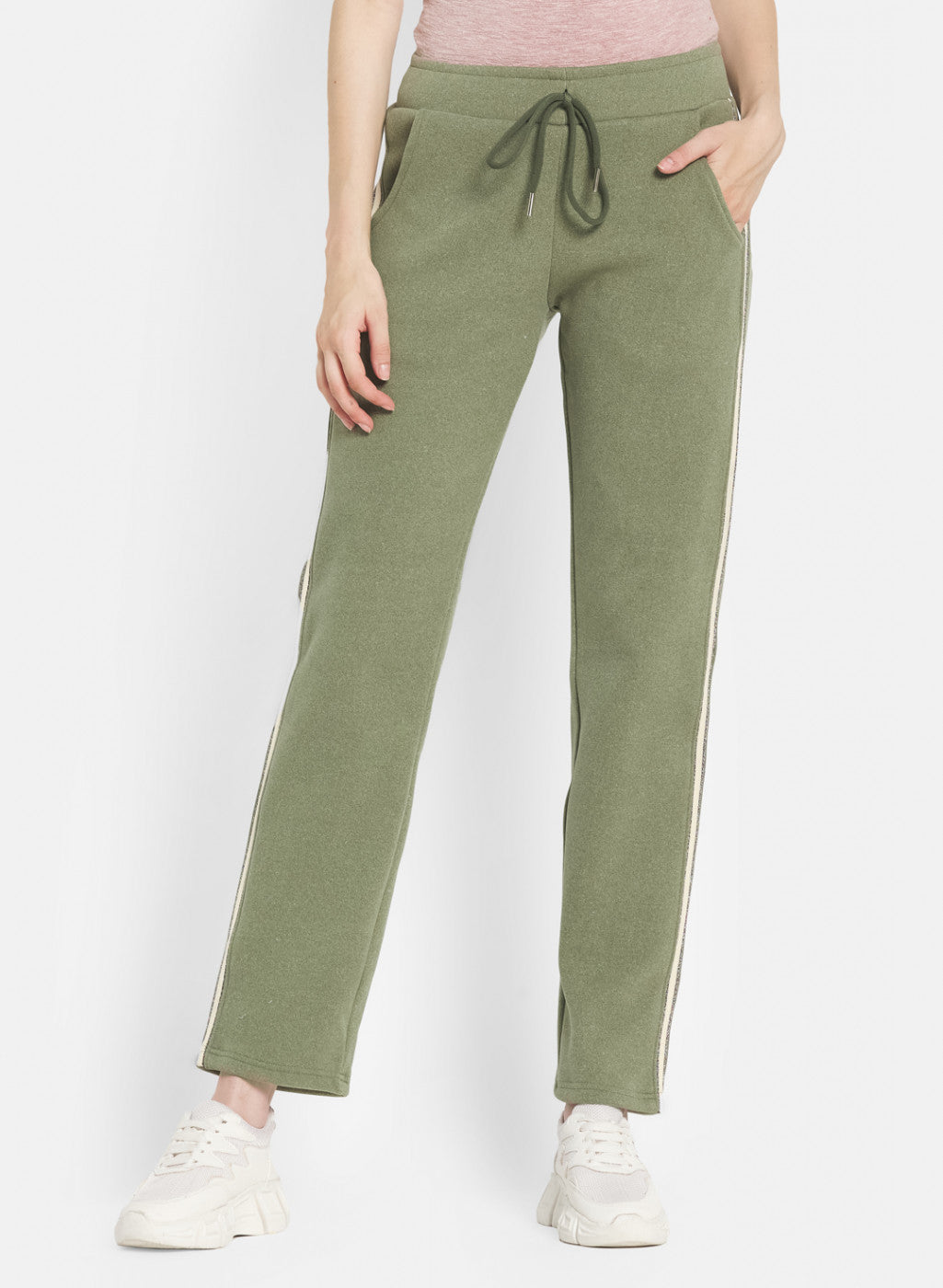 Women Green Regular Fit Winter Lower