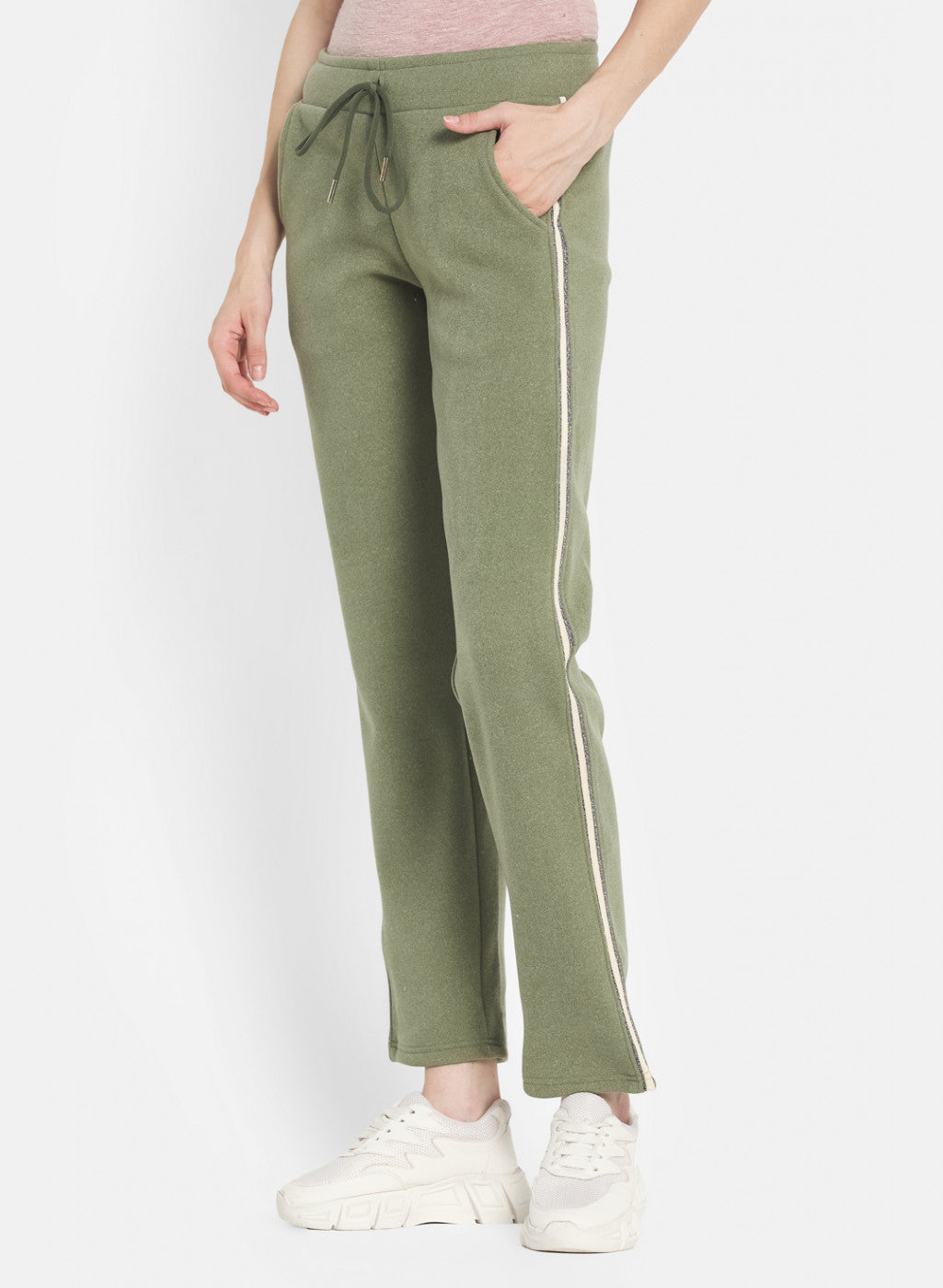 Women Green Regular Fit Winter Lower