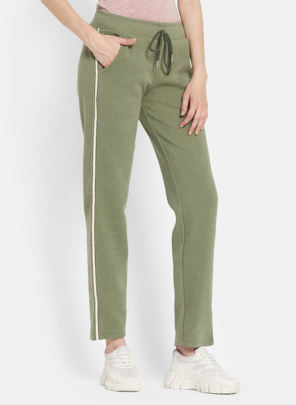 Women Green Regular Fit Winter Lower