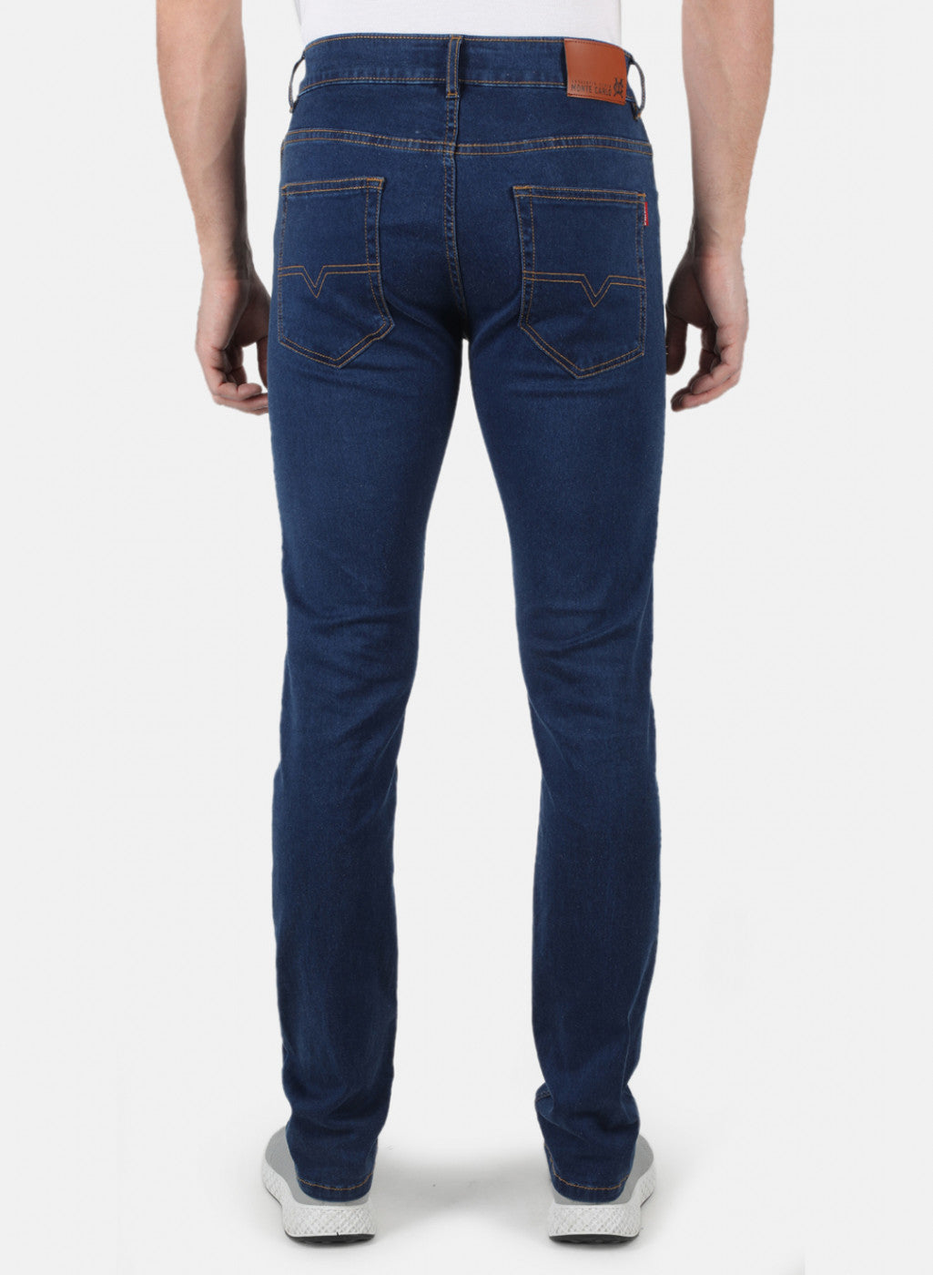 Men Navy Blue Narrow Fit Denim