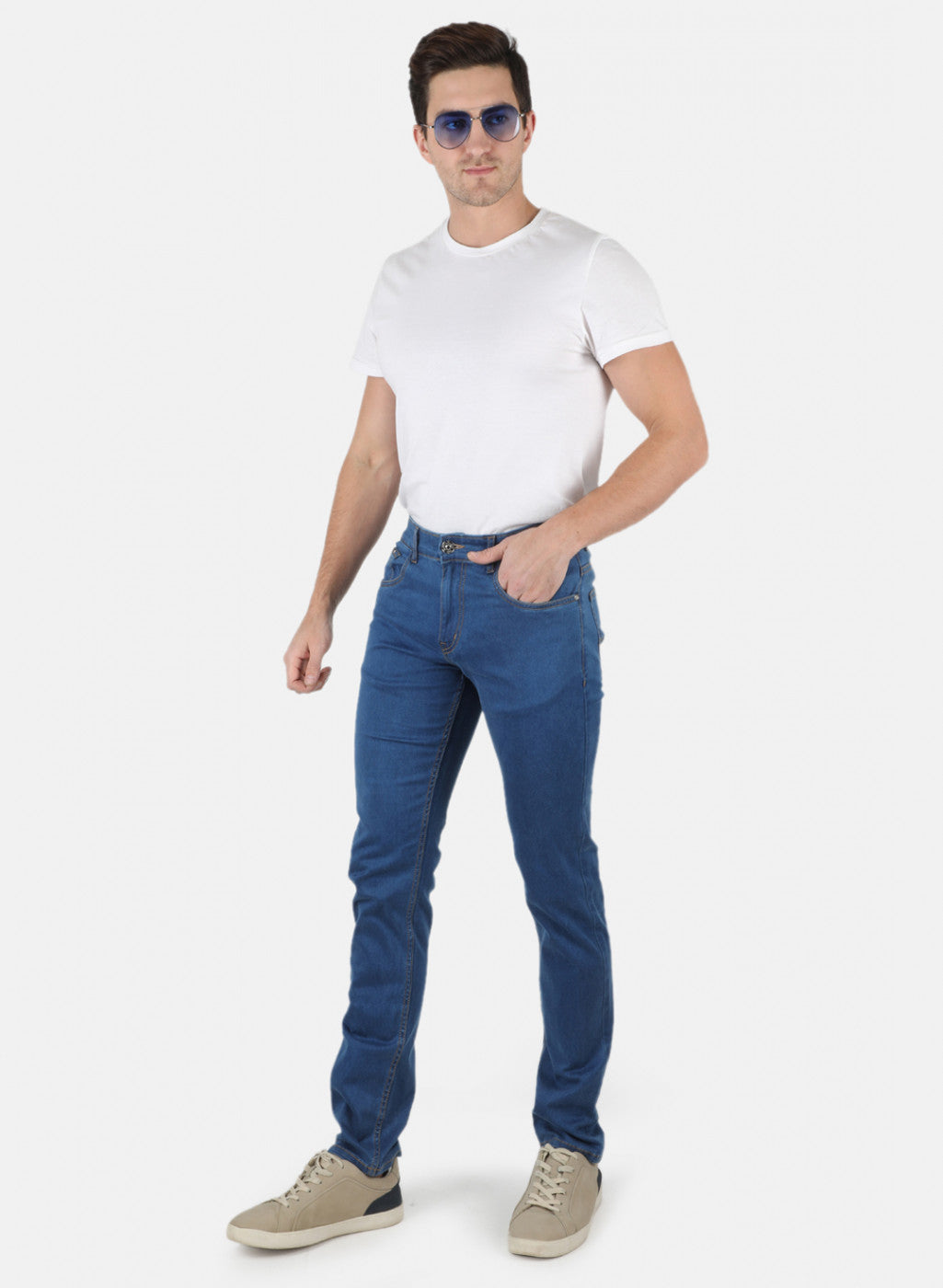 Men Blue Narrow Fit Denim