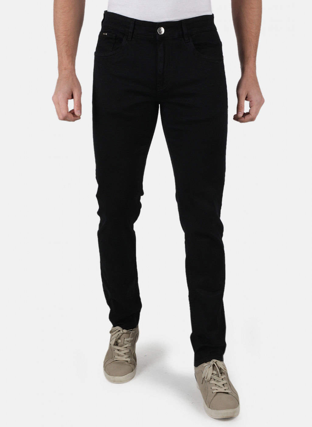 Men Black Narrow Fit Denim