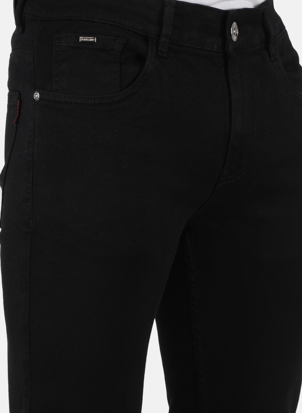 Men Black Narrow Fit Denim