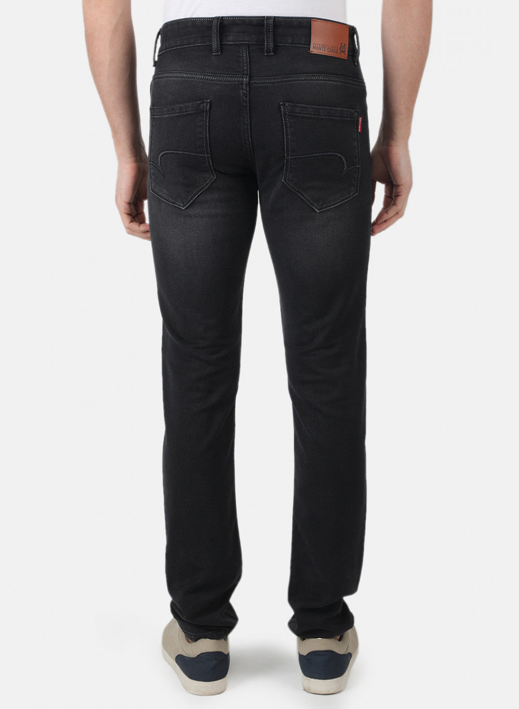 Men Black Narrow Fit Denim