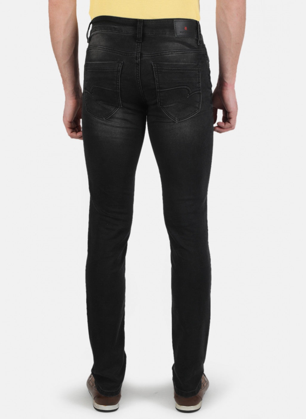 Men Black Skinny Fit Denim