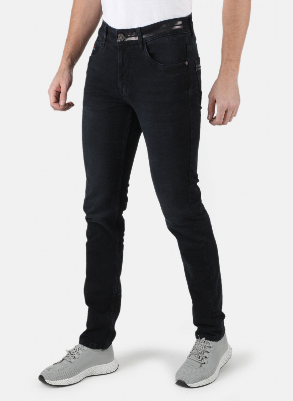 Men Black Narrow Fit Denim