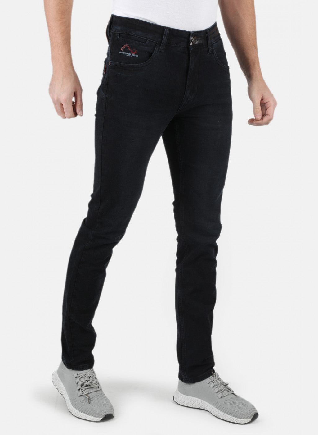 Men Black Narrow Fit Denim