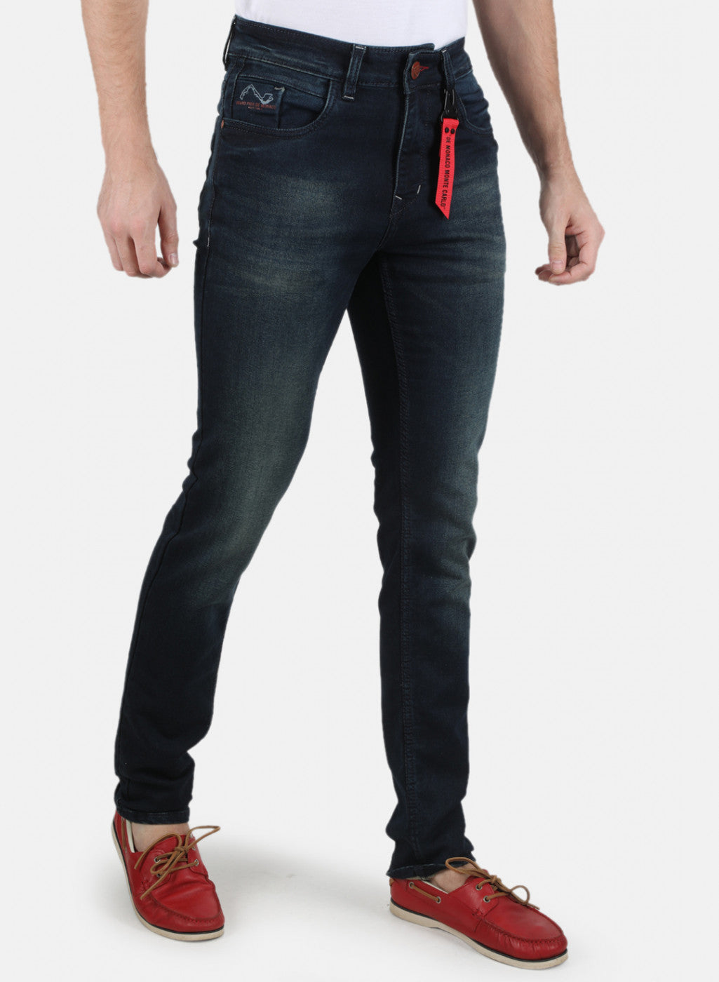 Men Green Narrow Fit Denim