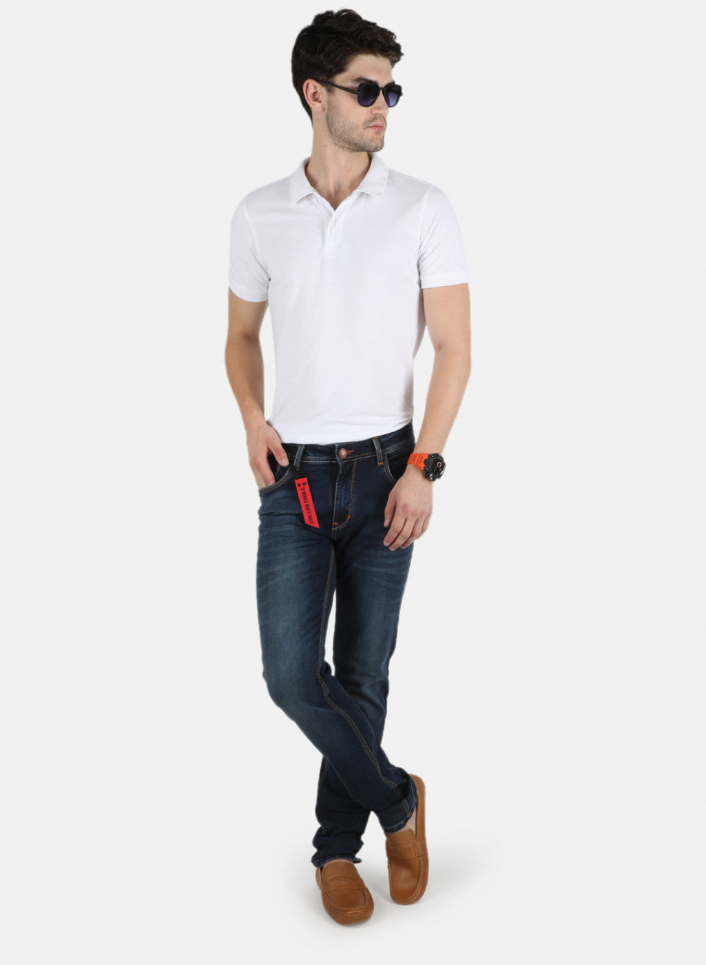 Men Blue Narrow Fit Denim