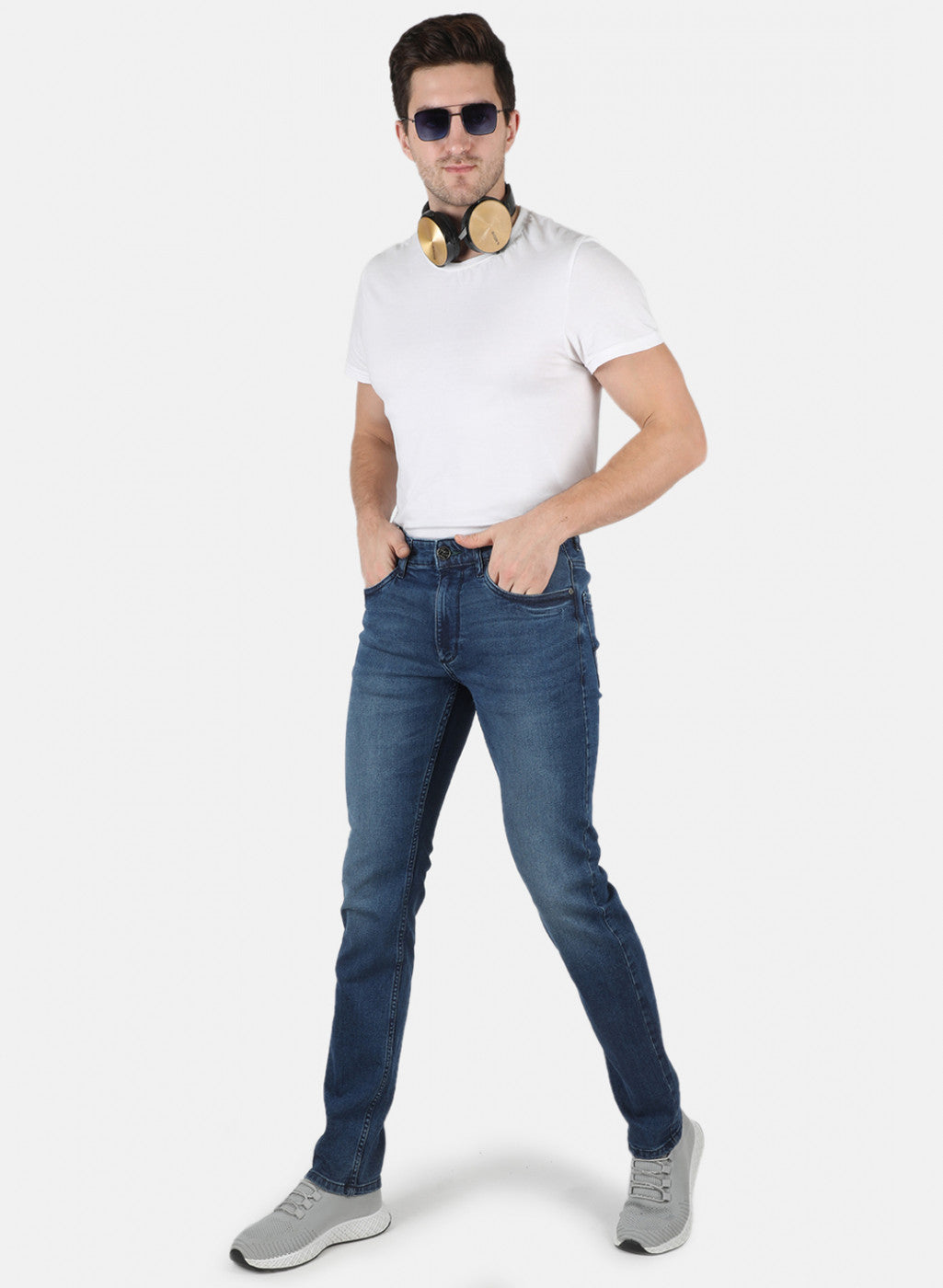 Men Blue Narrow Fit Denim