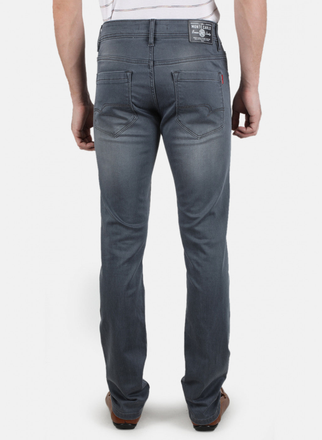 Men Grey Narrow Fit Denim