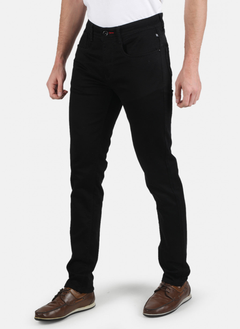 Men Black Narrow Fit Denim