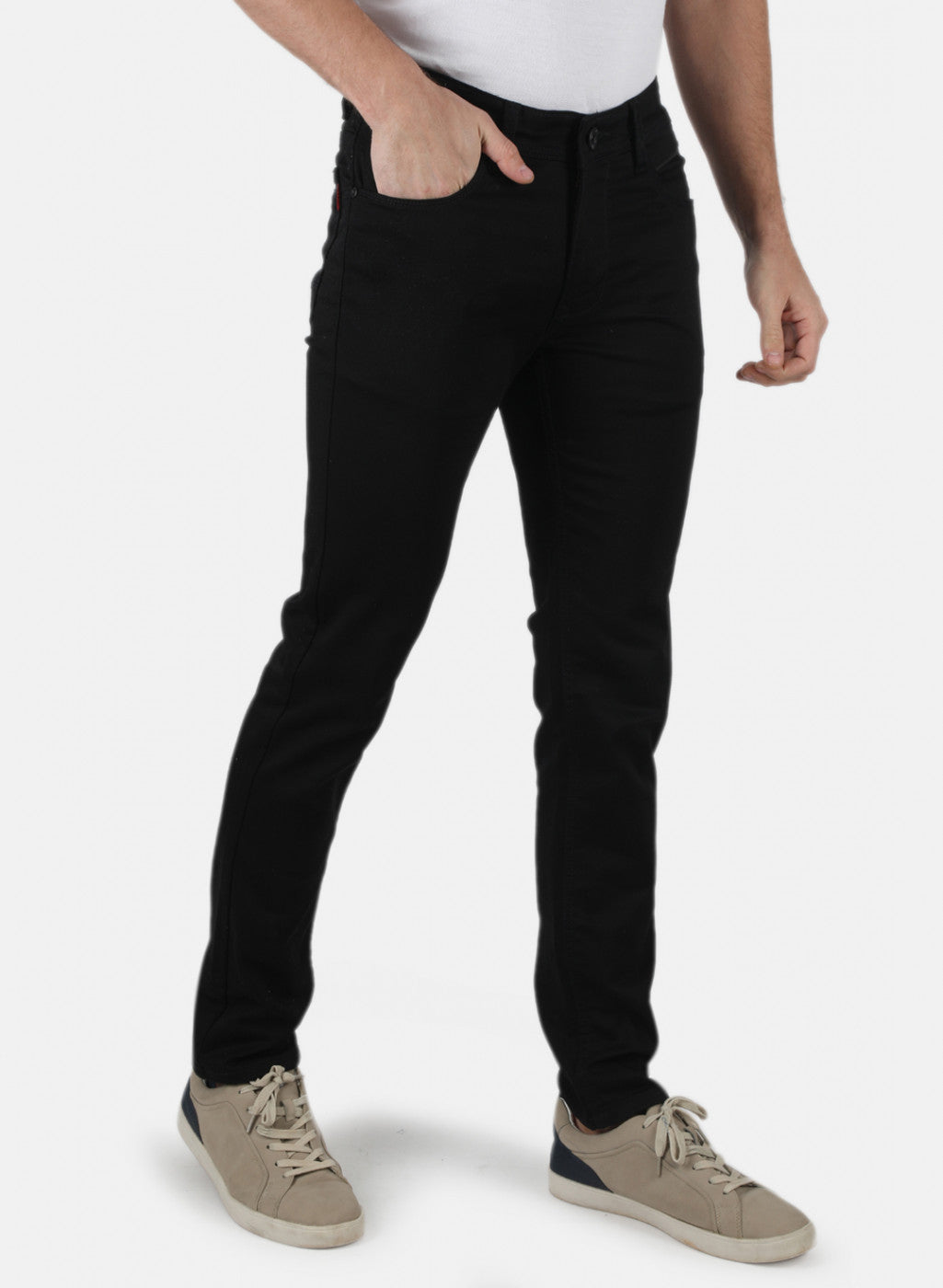 Men Black Skinny Fit Denim